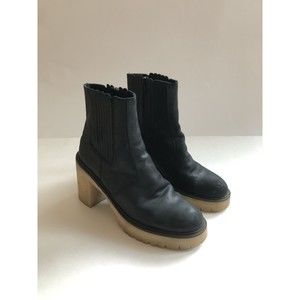 Free People James Chelsea Boot Black Leather Women’s Size EU 40